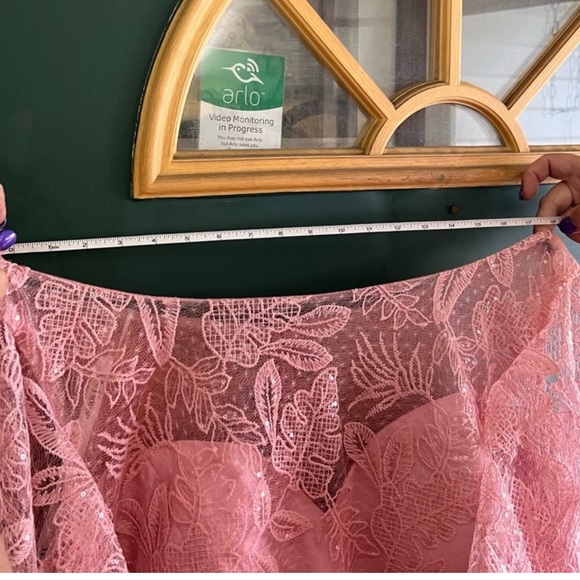 JJ House pink sequins WOMENS 26/28 With lace and sequins all over built …🫶 - Picture 9 of 10